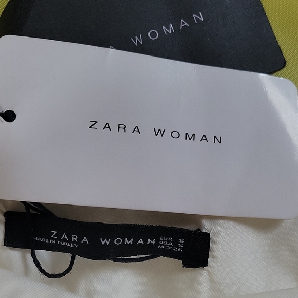 ZARA  Women’s Wide Leg Pants Cream  size S - Picture 11 of 14